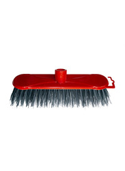 S+ Tartan Broom with Handle, Red
