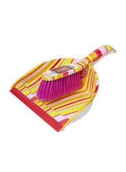 S+ Dust Pan Set with Soft Brush, Multicolour