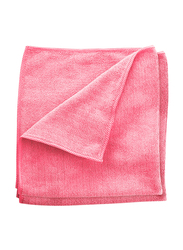 Palm Clean Tech Pear Microfibre Cleaning Cloth Set, 20 Pieces, 40 x 40cm, Pink