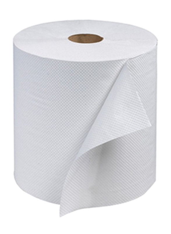 C&H Master Autocut Rollmatic Hand Towel Tissue, 6 Rolls, White