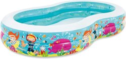 Intex Swim Centre Inflatable Paradise Seaside Swimming Pool, 56490, Blue