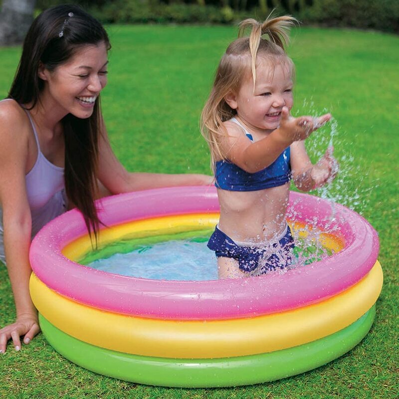 Intex Sunset Glow Baby Pool, 58924, Multicolour