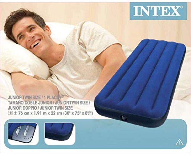 

Intex Classic Downy Inflatable Twin Airbed, Blue