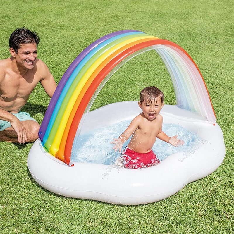 Intex Rainbow Cloud Baby Pool, One Size, White