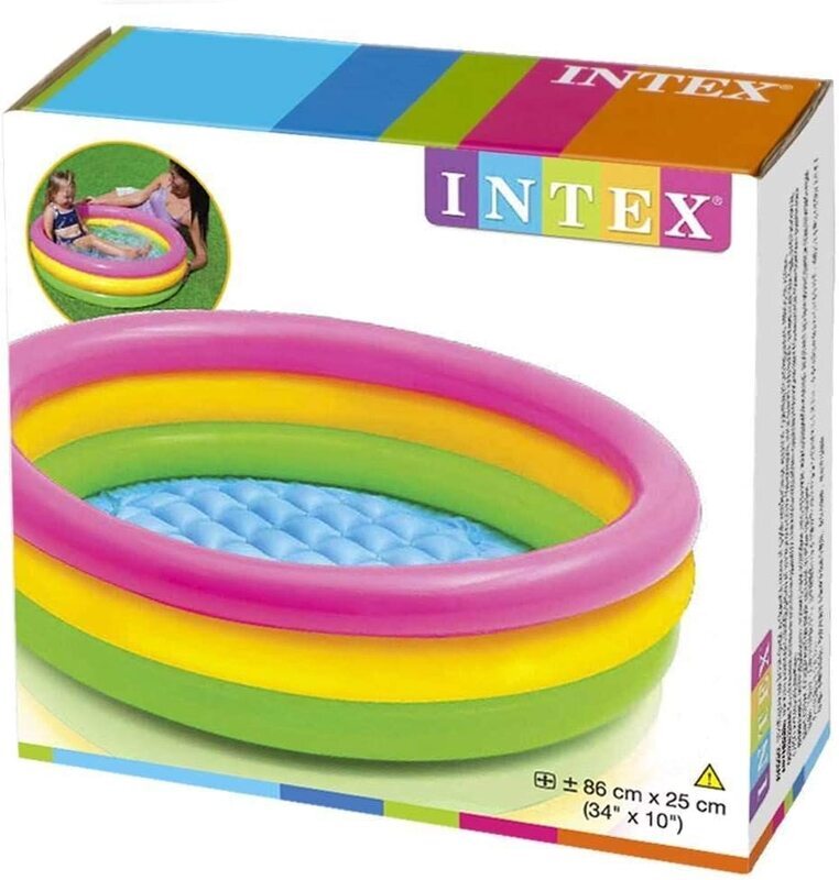 Intex Sunset Glow Baby Pool, 58924, Multicolour