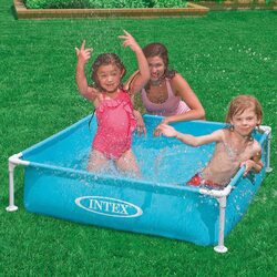 Intex Mini Frame Pool with Drain Plug, 57173, Blue