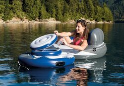 Intex 56822 Mega Chill Inflatable Floating Cooler, Multicolour