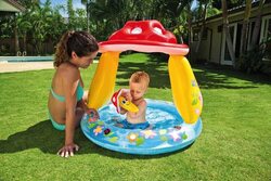 Intex Inflatable Mushroom Baby Pool, Large, 57114NP, Multicolour