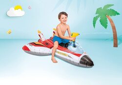 Intex Water Gun Plane Ride-On for Ages 3+, 46-Inch, Multicolour