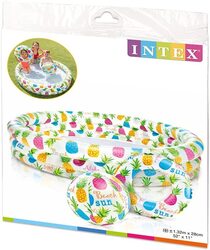 Intex 3 Ring Fishbowl Pool Set, 59469NP, Multicolour