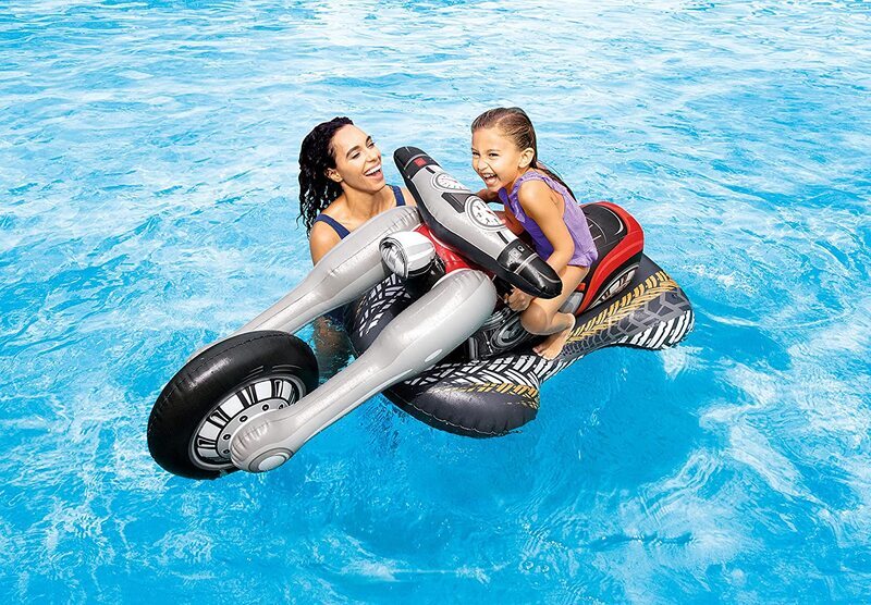 Intex Cruiser Motorcycle Ride-On Pool Toy For Ages 3+, Black