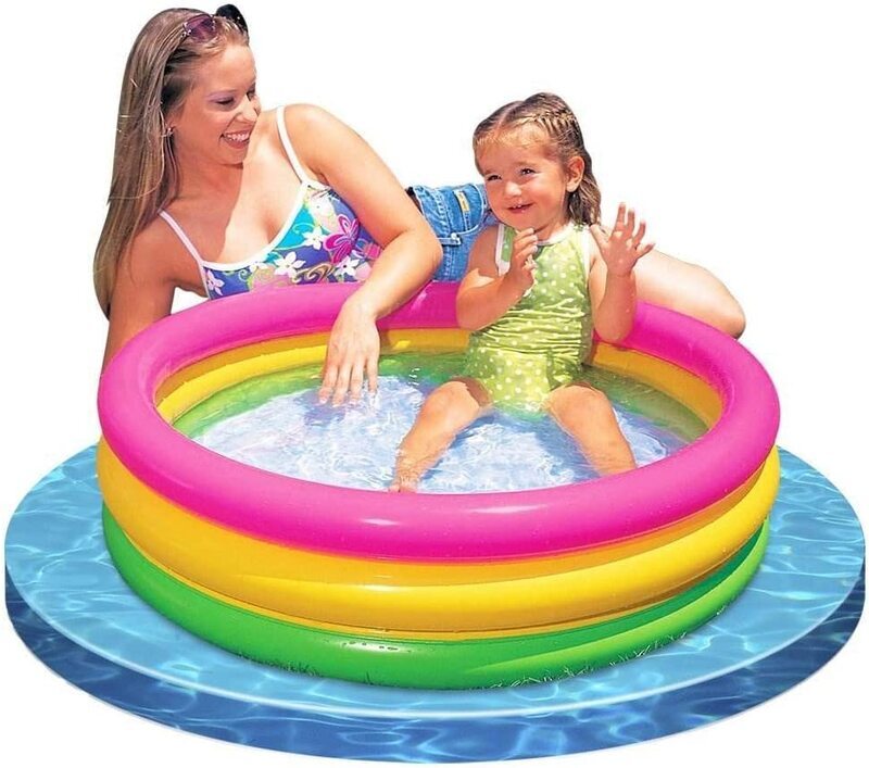 Intex Sunset Glow Baby Pool, 58924, Multicolour