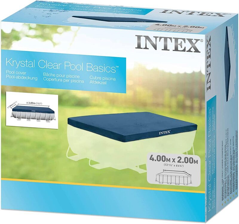 Intex Rectangular Pool Cover, Blue