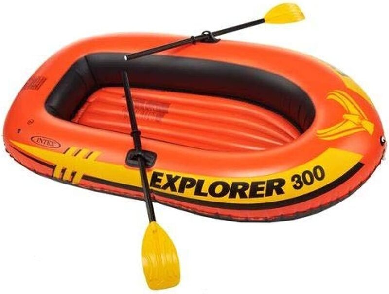 Intex Boat Explorer 300 Boat, Orange