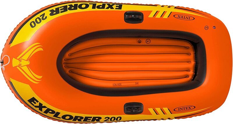 Intex Explorer 200 Inflatable Boat, Orange