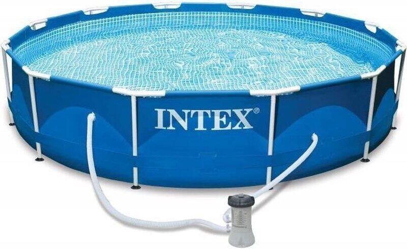 

Intex Family Size Metal Frame Pool, 28200, Blue