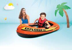 Intex Explorer 100 1-Person Inflatable Boat, Orange