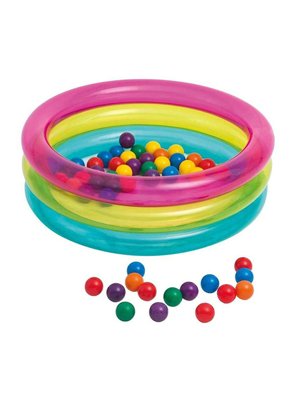 Intex Classic 3-Ring Baby Ball Pit, 50 Pieces, Ages 3+