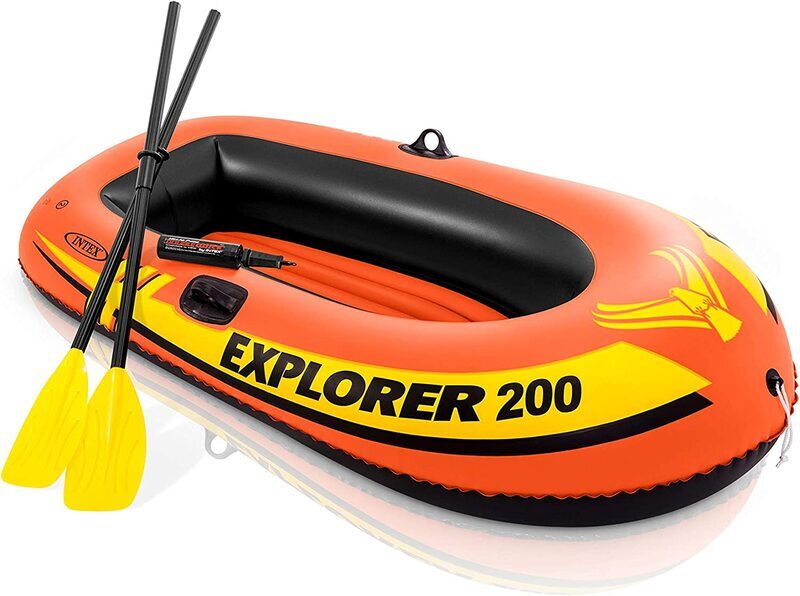 Intex Explorer 58331 Inflatable Boat, Orange