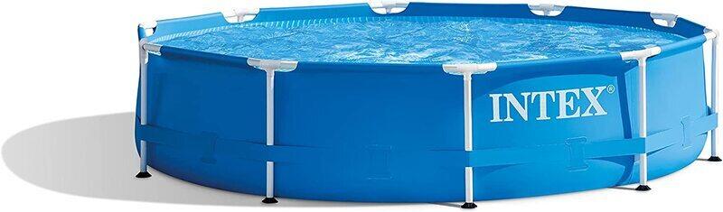 

Intex Metal Frame Pool Set with Filter Pump, 28202, Blue