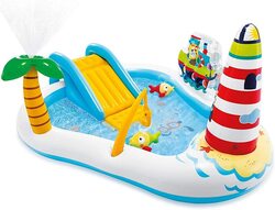 Intex Fishing Fun Play Centre Inflatable Kiddie Pool, 57162, Multicolour