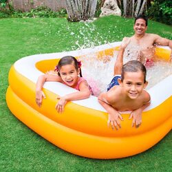 Intex Mandarin Swim Center Family Swimming Pool, Orange