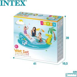 Intex Inflatable Gator Play Centre, Aqua