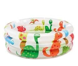 Intex Dinosaur 3 Ring Baby Pool, White