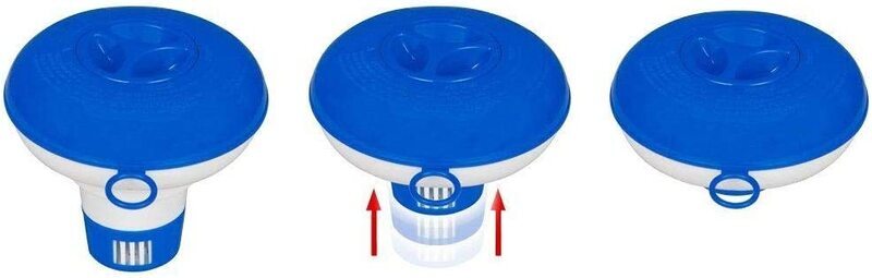 Intex Swimming Pool and Spa Floating Chemical Dispenser, 29040, Blue