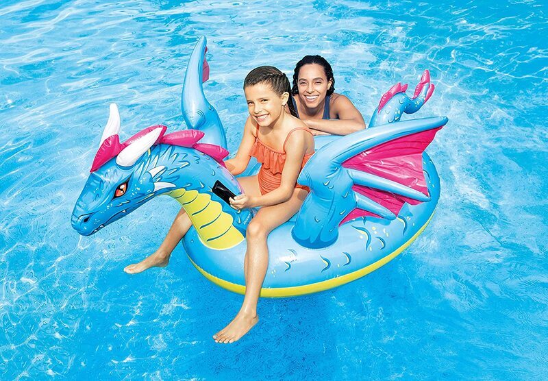 Intex Dragon Ride-On for Ages 3+, Multicolour