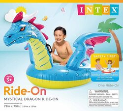 Intex Dragon Ride-On for Ages 3+, Multicolour