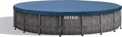 Intex Prism Frame Premium Pool Set,  18ft x 48in, Grey