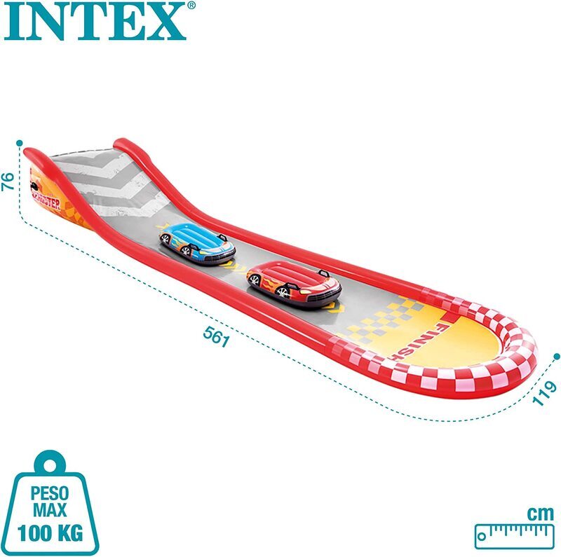 Intex Racing Fun Slide, 57167NP, Multicolour