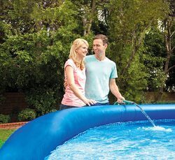 Intex Recreation Pool Ground Level Pool Set, Blue