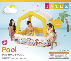 Intex Sun Shade Inflatable Pool, 57470EP, Multicolour