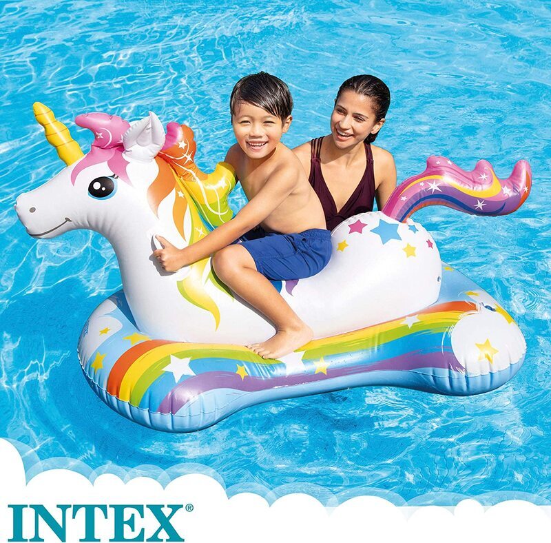 Intex Unicorn Ride-On, 57552NP, Multicolour