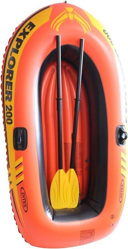 

Intex Explorer 200 Boat Set, 3 Pieces, Orange/Black