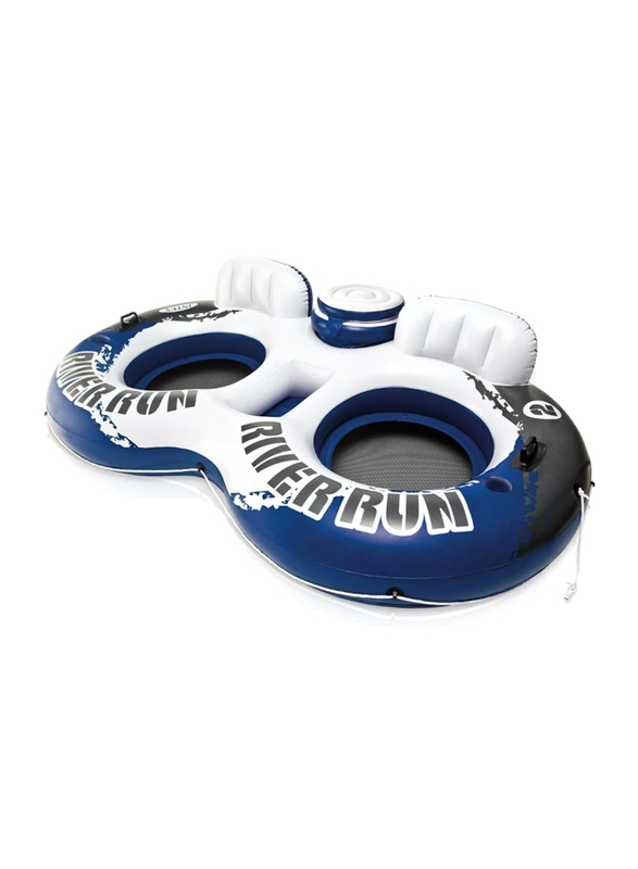 Intex River Run II Sport Inflatable Swim Tube, Blue/White