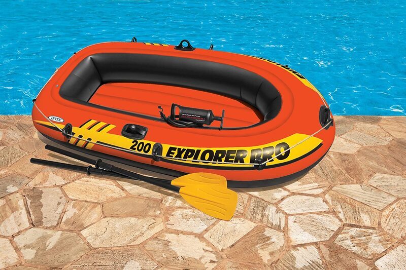 Intex Explorer 200 Inflatable Boat, Red