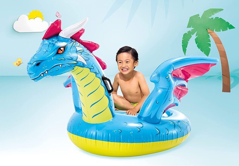 Intex Dragon Ride-On for Ages 3+, Multicolour