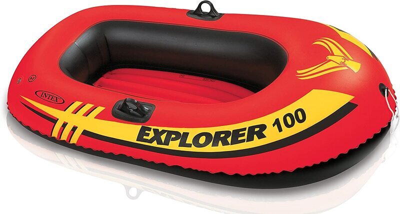 Intex Explorer 100 Boat, 58329, Red