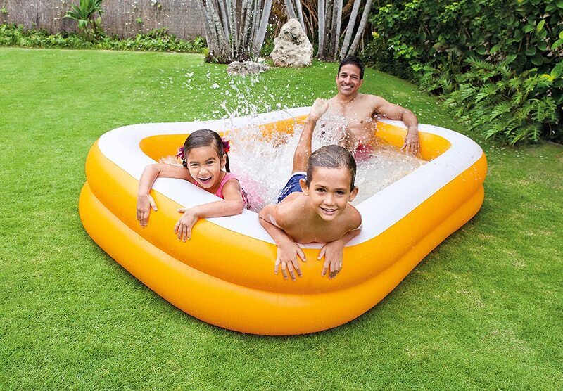 Intex Mandarin Swim Centre Family Pool, Orange/White