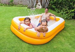 Intex Mandarin Swim Centre Family Pool, Orange/White