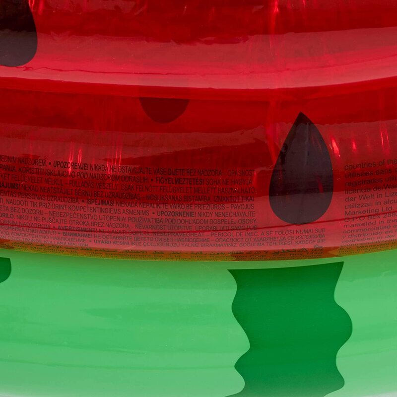 Intex Round Swimming and Wading Watermelon Pool for Ages 2+, 66-Inch, Red/Green