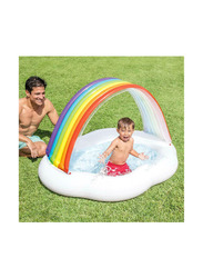 Intex Rainbow Cloud Baby Pool, Upto 3 Years, Multicolour