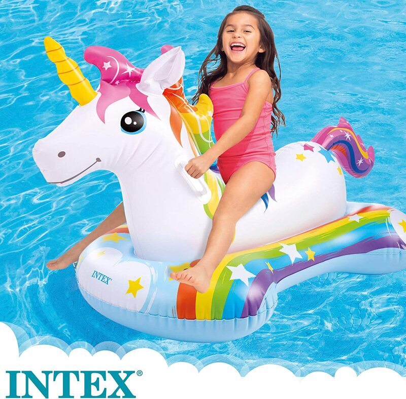 Intex Unicorn Ride-On, 57552NP, Multicolour