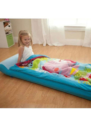 Intex Baby Inflatable Bed with Blanket and Manual Air Pump, Multicolour