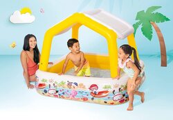 Intex Sun Shade Inflatable Pool, 57470EP, Multicolour