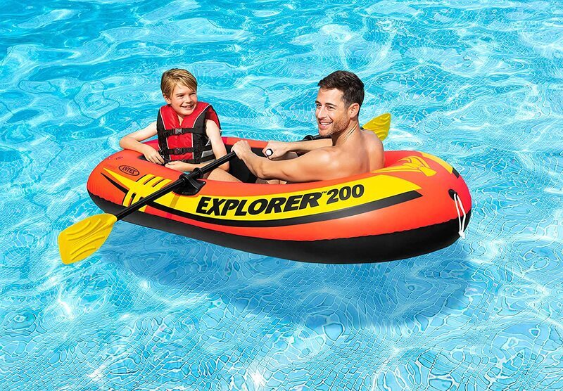 Intex Explorer 58331 Inflatable Boat, Orange