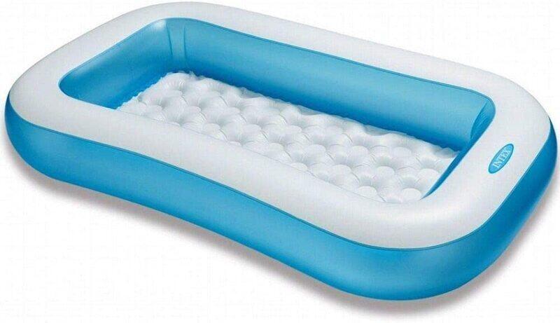 

Intex Inflatable Rectangular Pool, 57403, Blue/White